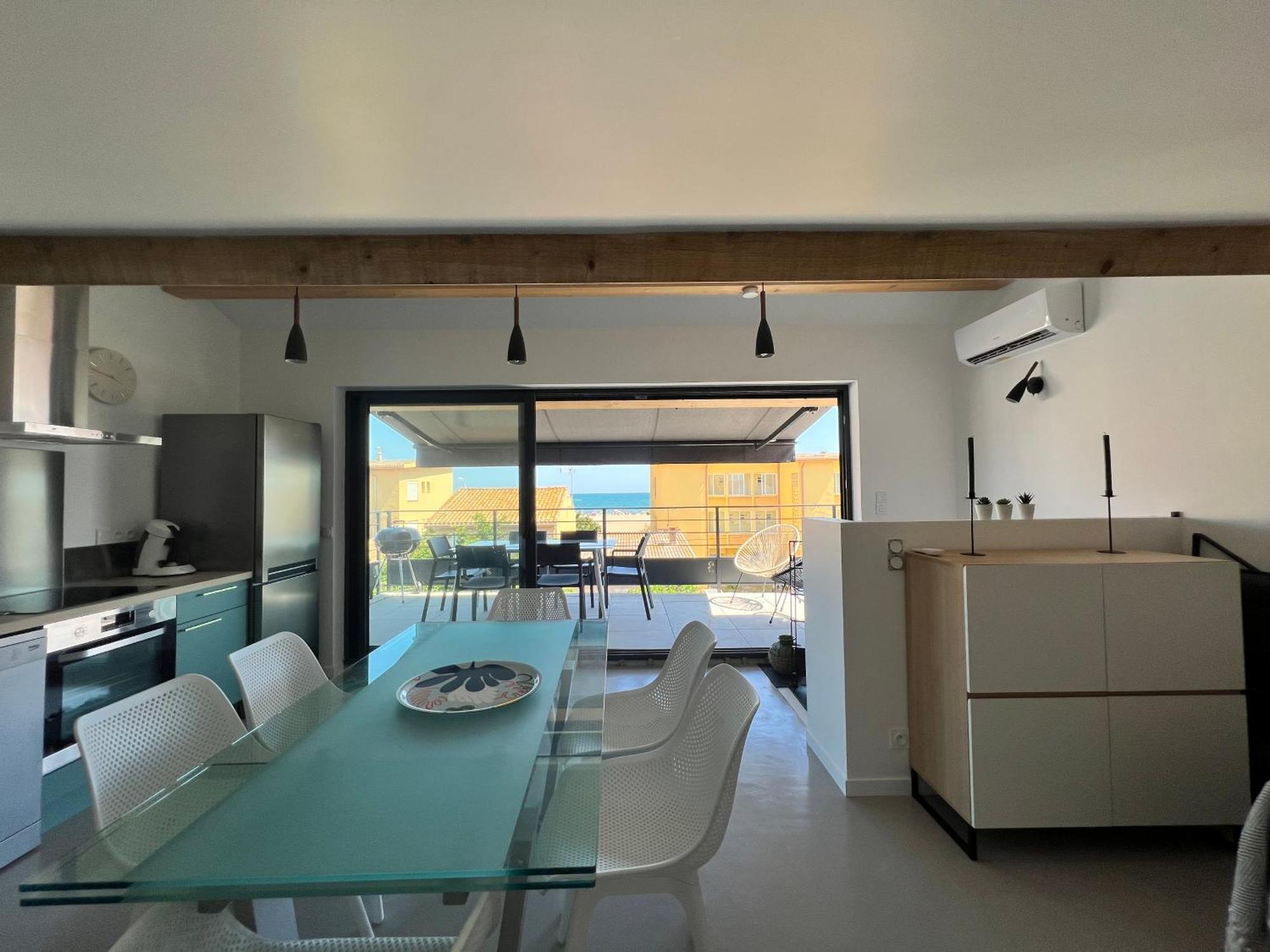 Oustal Caval Marin A Appartement Valras-Plage Buitenkant foto
